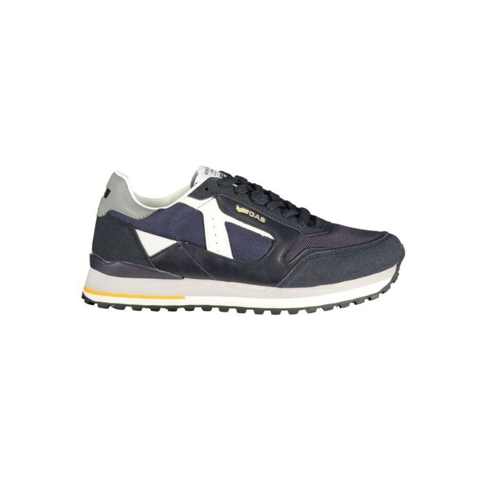 Gas Blue Polyurethane Men Men's Sneaker